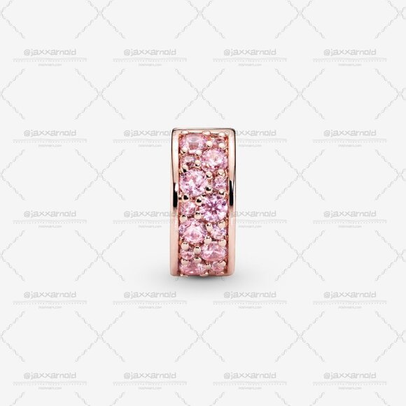 Pandora Pink Pavรฉ Clip Charm - Picture 3 of 5
